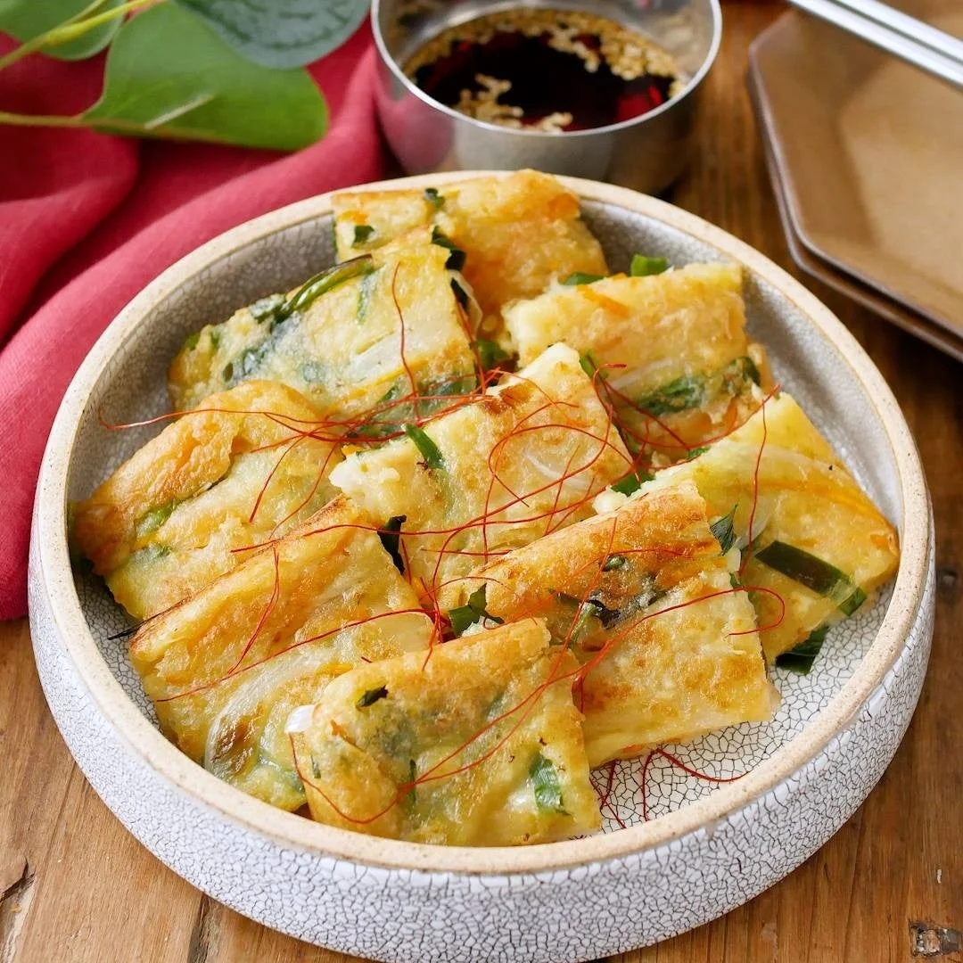 卵焼き器で豆腐チヂミ