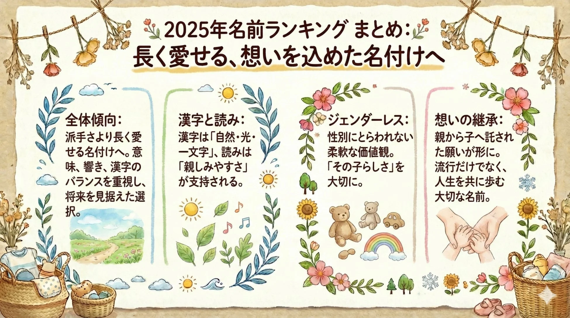 2025年名前ランキングまとめ