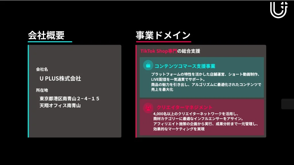 U PLUS株式会社の会社概要と事業ドメイン