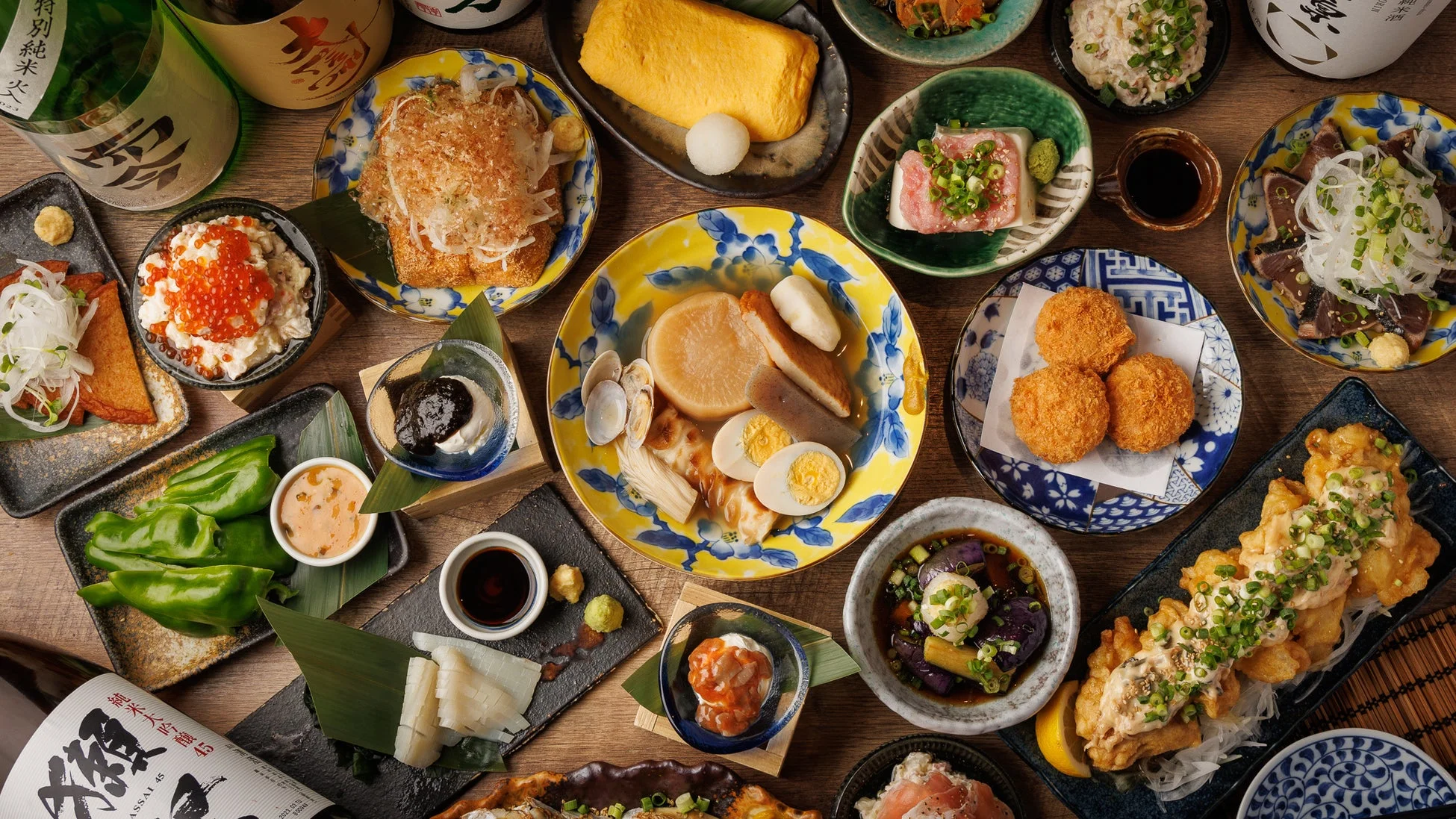 和食と日本酒の食卓