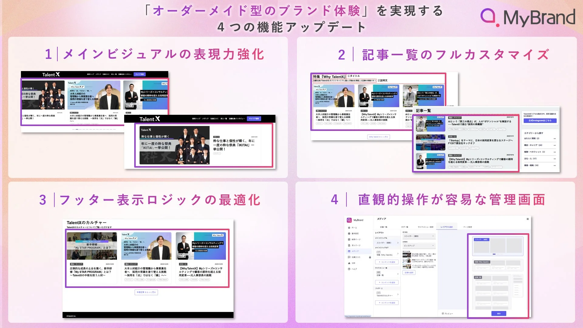 オーダーメイド型のブランド体験