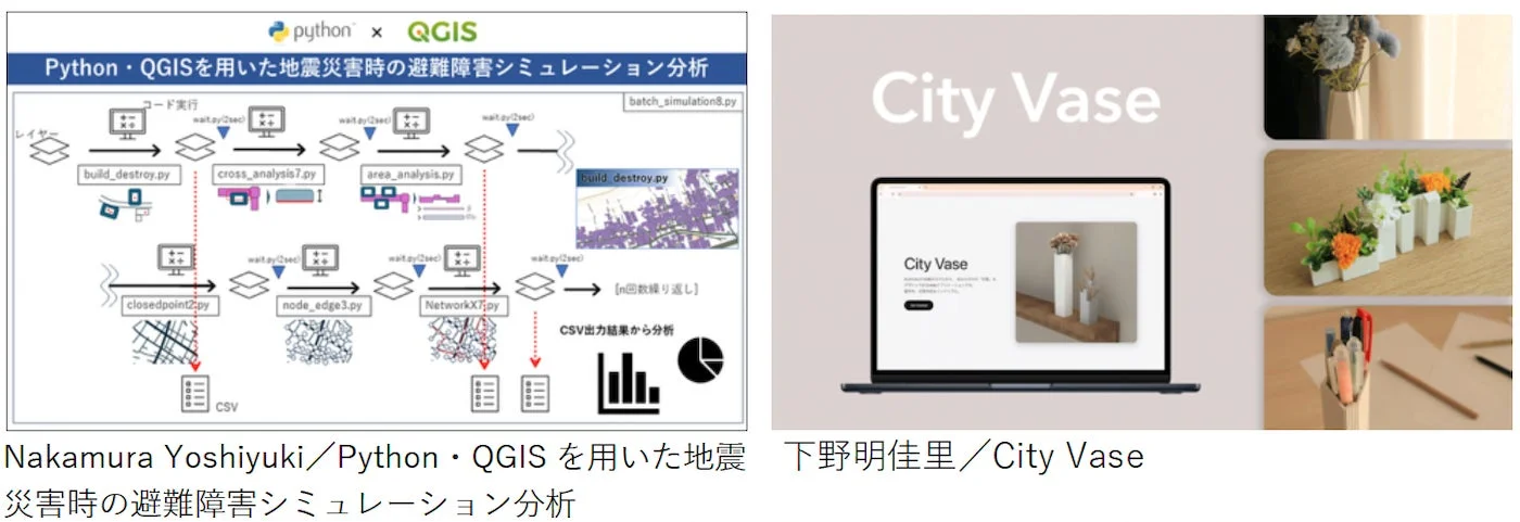 PythonとQGISを用いた地震災害時の避難障害シミュレーション分析とCity Vase