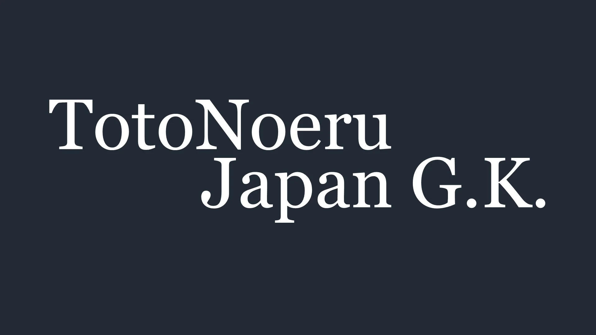 TotoNoeru Japan G.K.