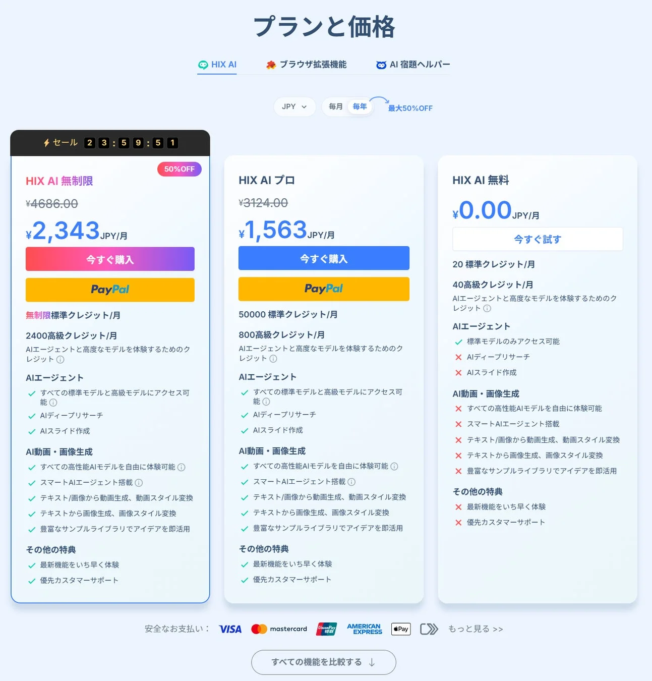 HIX AI プランと価格