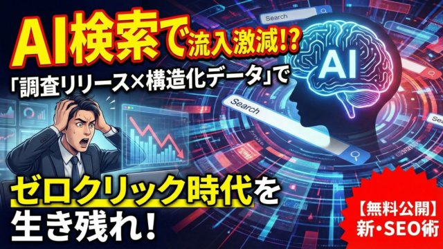 AI検索時代を生き抜く！「ゼロクリック検索」で成果を出すための新常識とは？