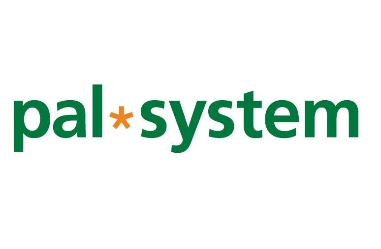 「pal*system」という緑色の文字が書かれたロゴ画像です。文字の中央にはオレンジ色のアスタリスクがあります。