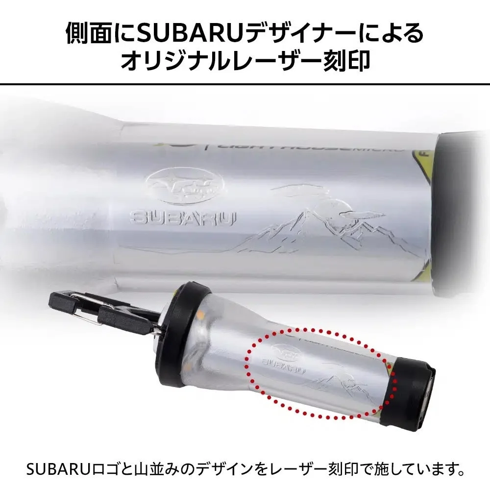側面にSUBARUデザイナーによるオリジナルレーザー刻印
