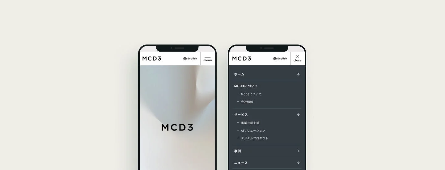 MCD3 Mobile Site Menu