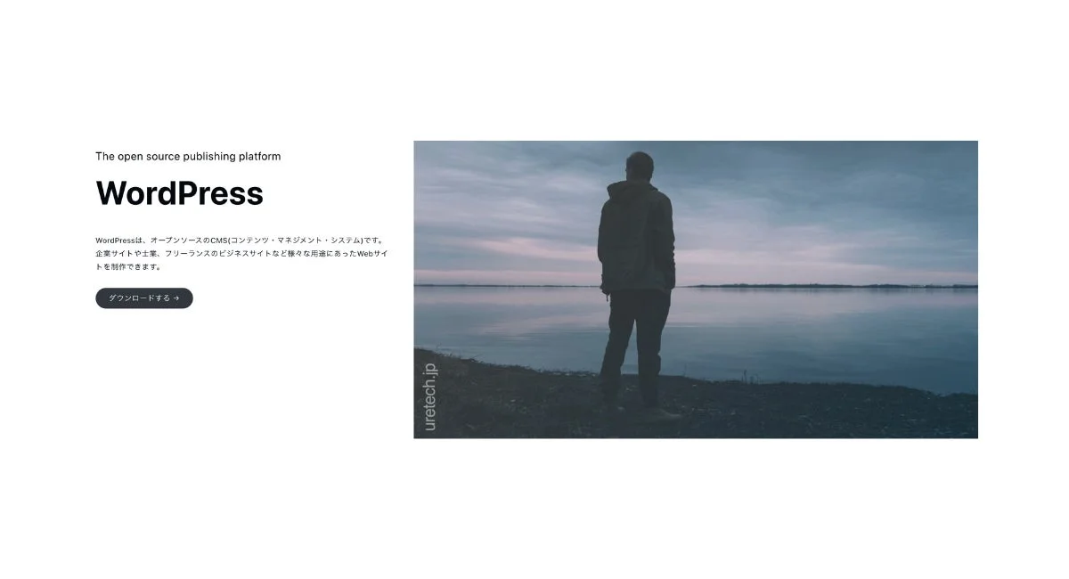 WordPressの紹介セクション