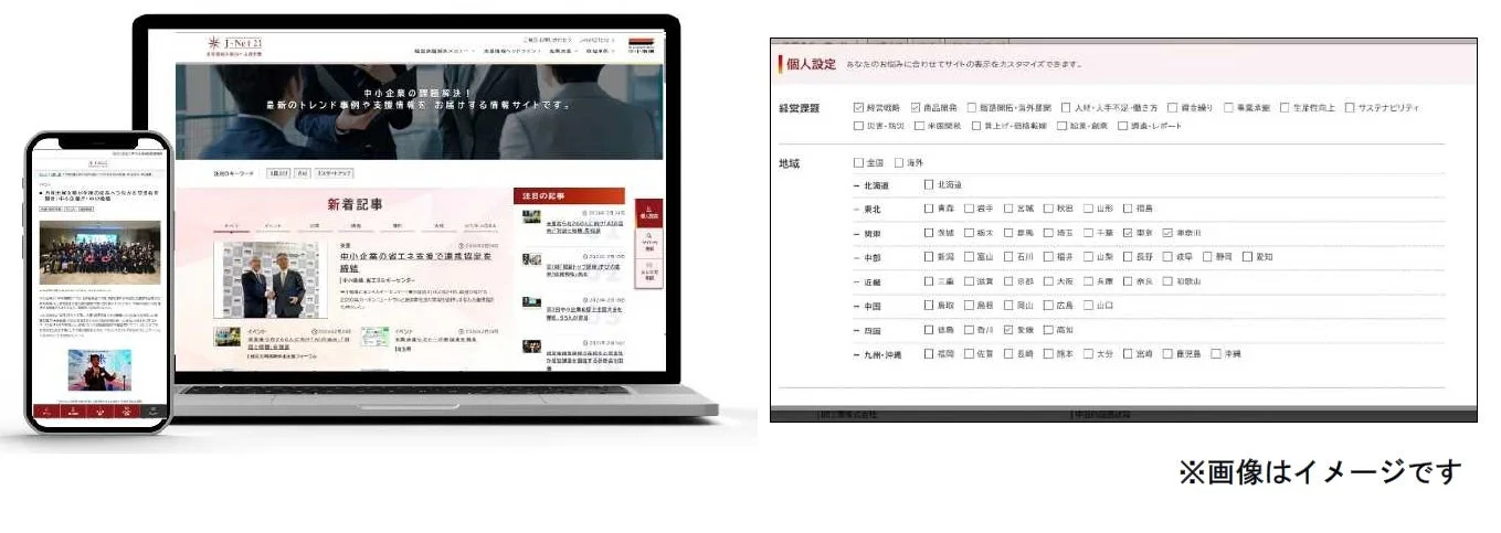J-Net21サイトイメージ