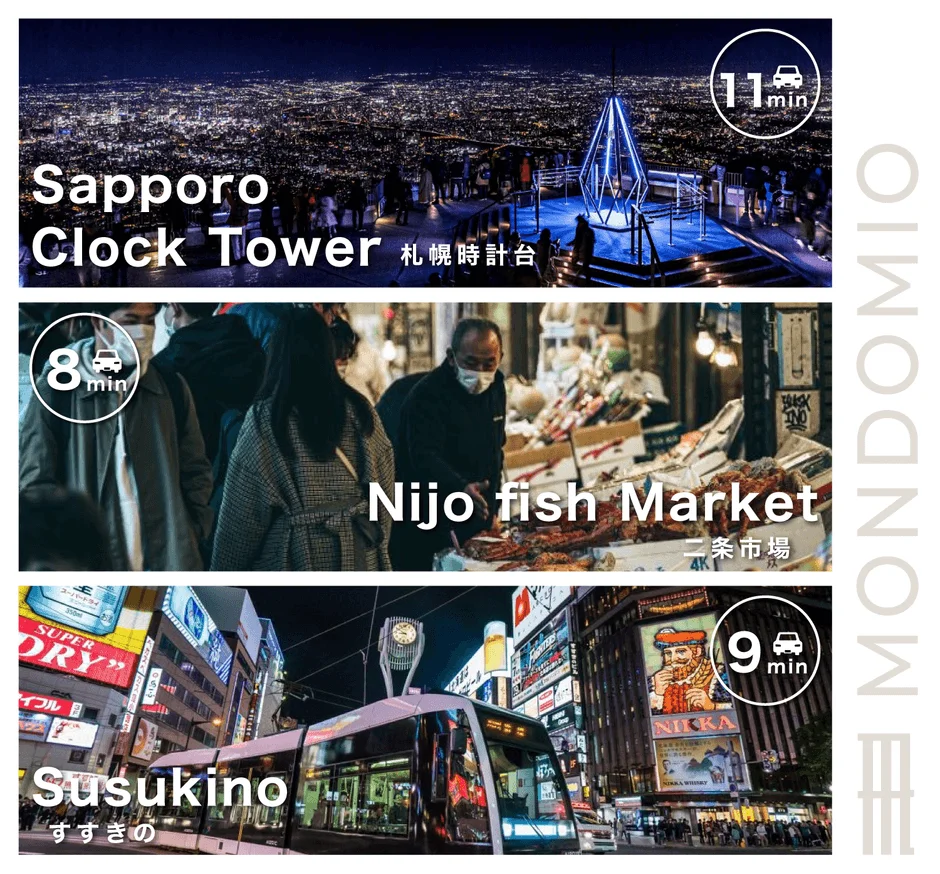 札幌の夜景と観光スポット