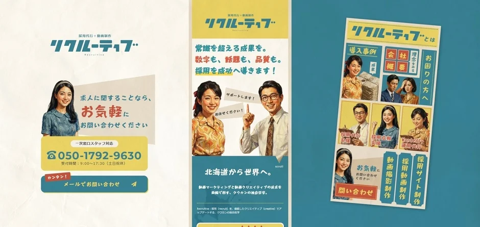 RecruitiveサービスサイトTOP