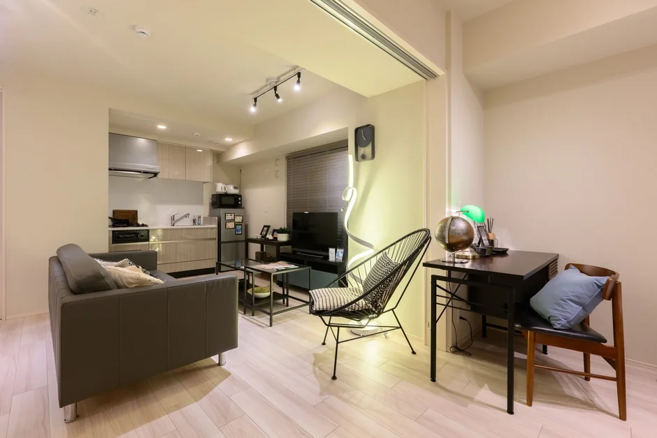 モダンで機能的なワンルーム