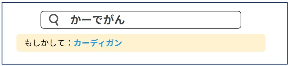 スペルチェック候補生成の例