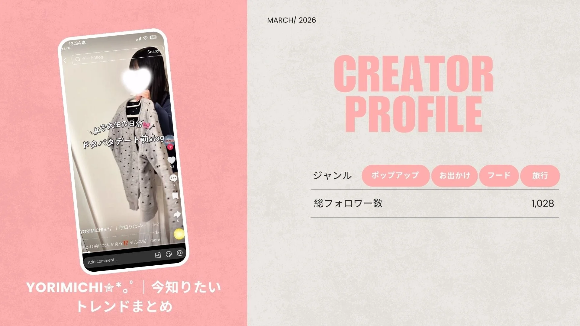 YORIMICHI クリエイタープロフィール