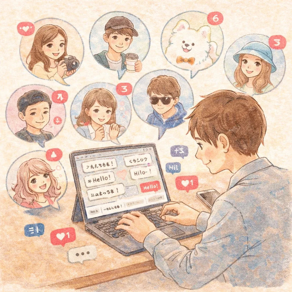 オンラインでの活発なコミュニケーション