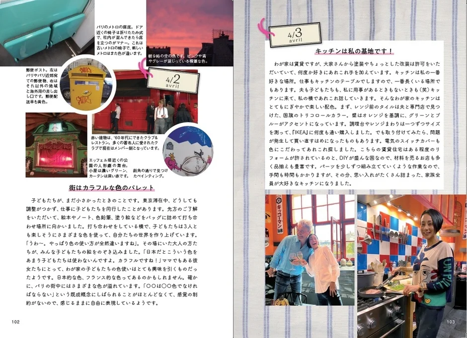 パリのメトロ、郵便ポスト、カラフルな街並み、DIYキッチン