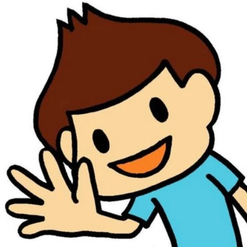 笑顔の可愛い男の子のイラスト