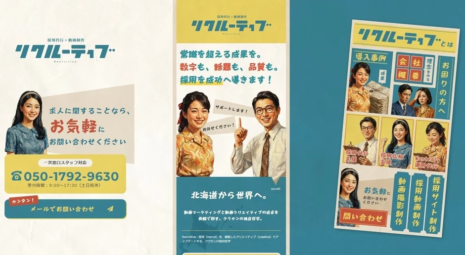 Recruitiveの広告