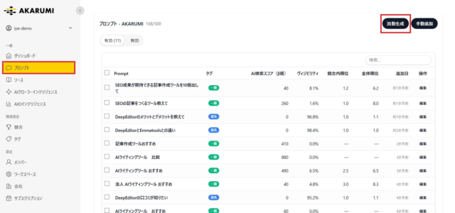 AI検索時代をリードする！AKARUMIの新機能「プロンプト自動生成」と「AI検索スコア」でブランド露出を最大化📈