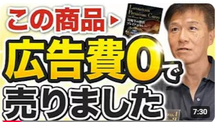 この商品 広告費0で売りました