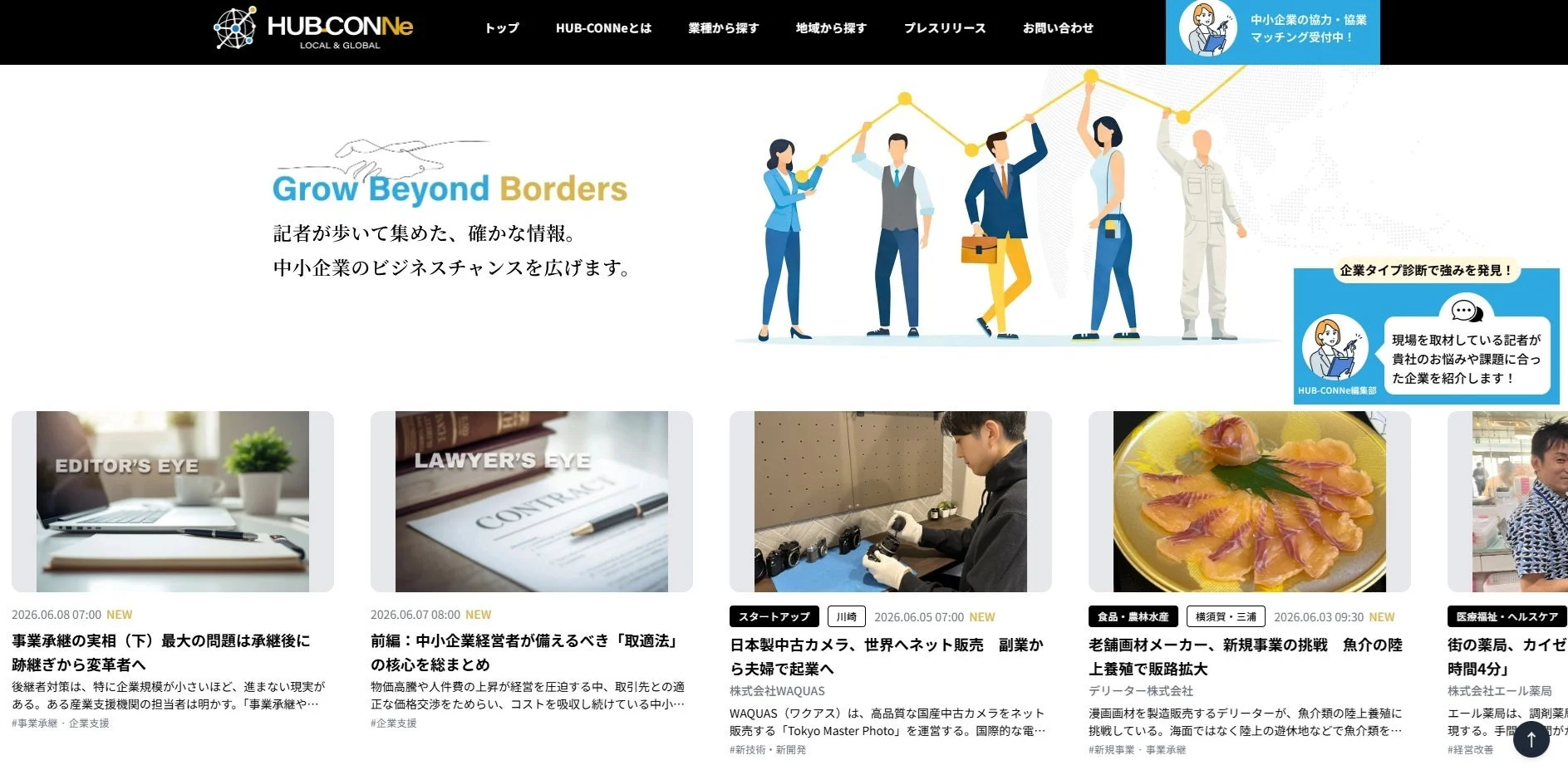 HUB.CONNe LOCAL & GLOBAL トップ