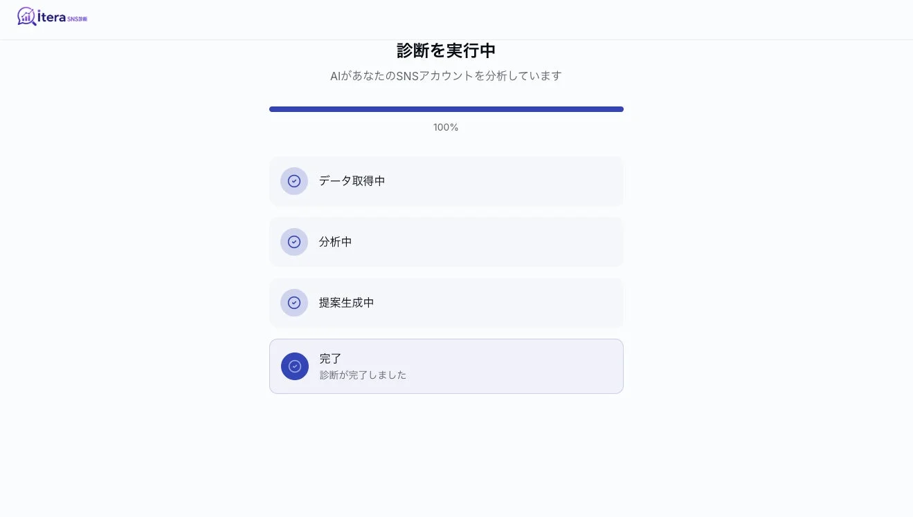 診断実行中
