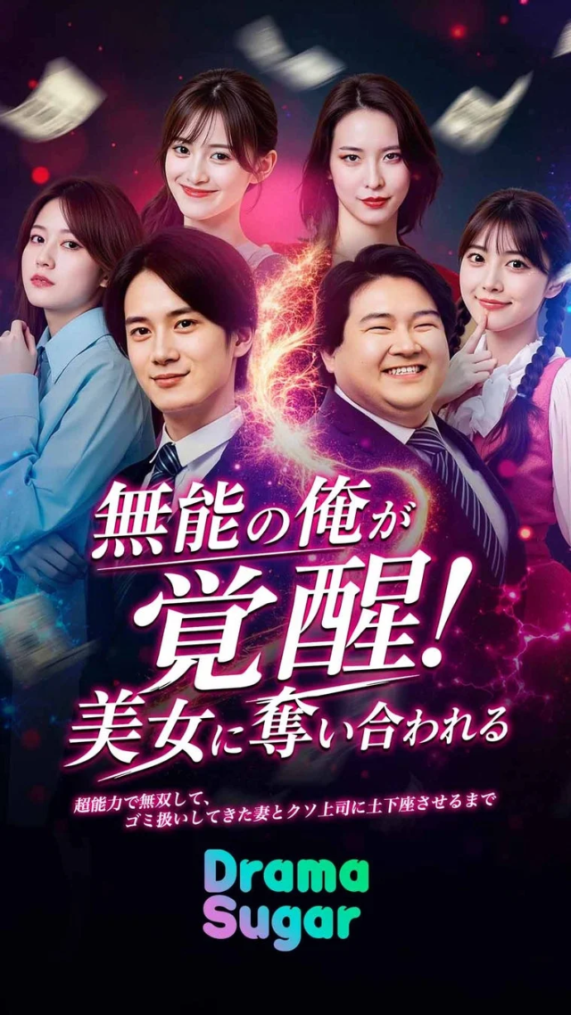 覚醒！超能力で人生逆転✨ 縦型ショートドラマ『無能の俺が覚醒！美女に奪い合われる』DramaSugarで配信開始！